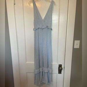 Caution To The Wind - Striped Ribbed Texture Maxi/Midi dress - Medium